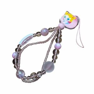 POP MART • Baby Molly Fruity Aroma Series Peach Hide and Seek Beaded Phone Charm
